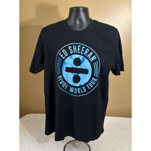 Ed Sheeran Divide World Tour 2 Sided Shirt Tour Dates Mens Size XL
